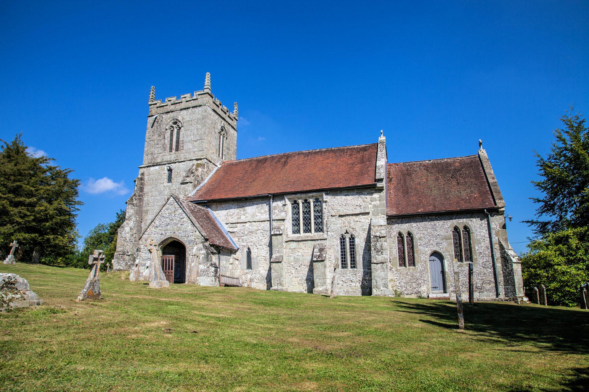 A view of the Church and Churchyard